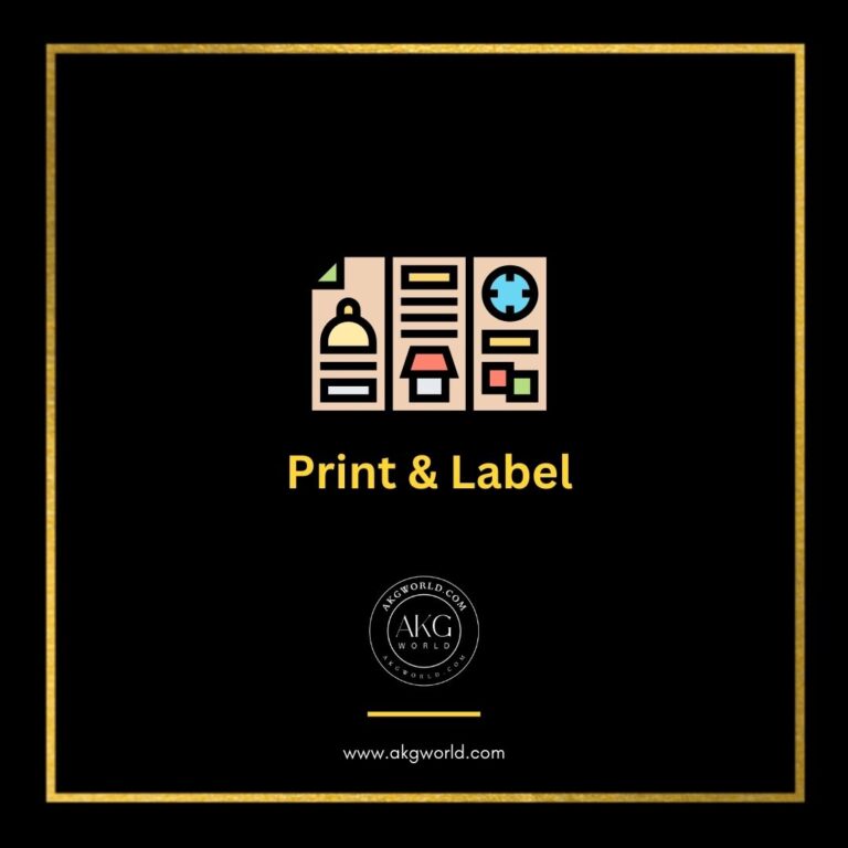 Infographic image of Print & Label Services